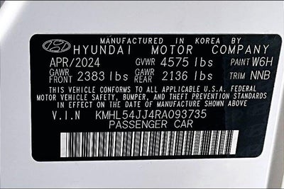 2024 Hyundai Sonata Hybrid Limited