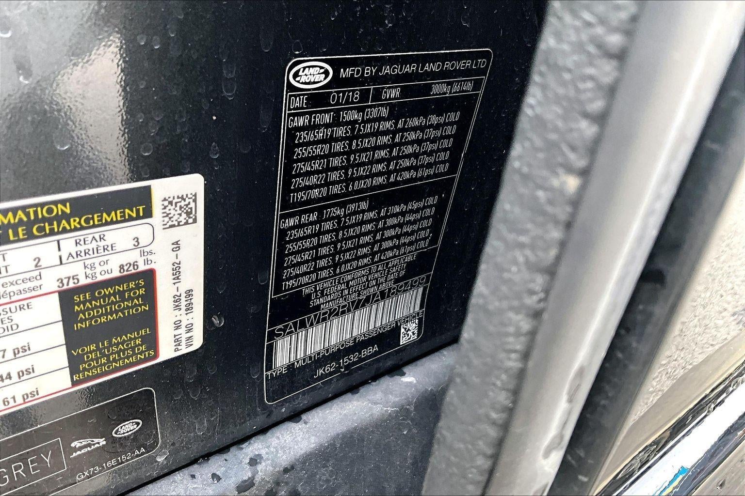 2018 Land Rover Range Rover Sport HSE