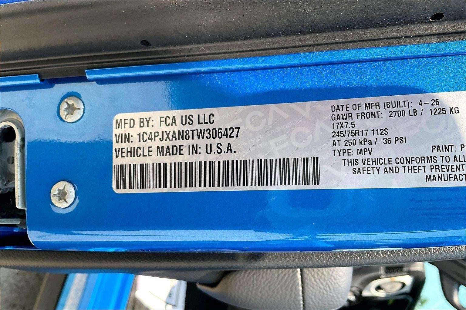 2026 Jeep Wrangler WRANGLER 2-DOOR SPORT