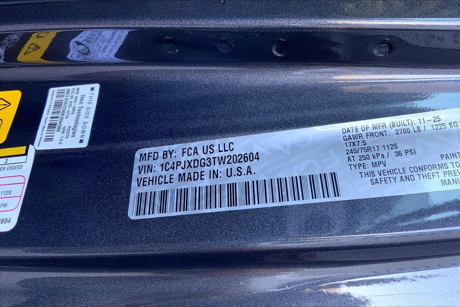 2026 Jeep Wrangler WRANGLER 4-DOOR SPORT