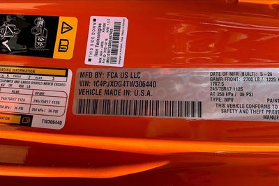 2026 Jeep Wrangler WRANGLER 4-DOOR SPORT S
