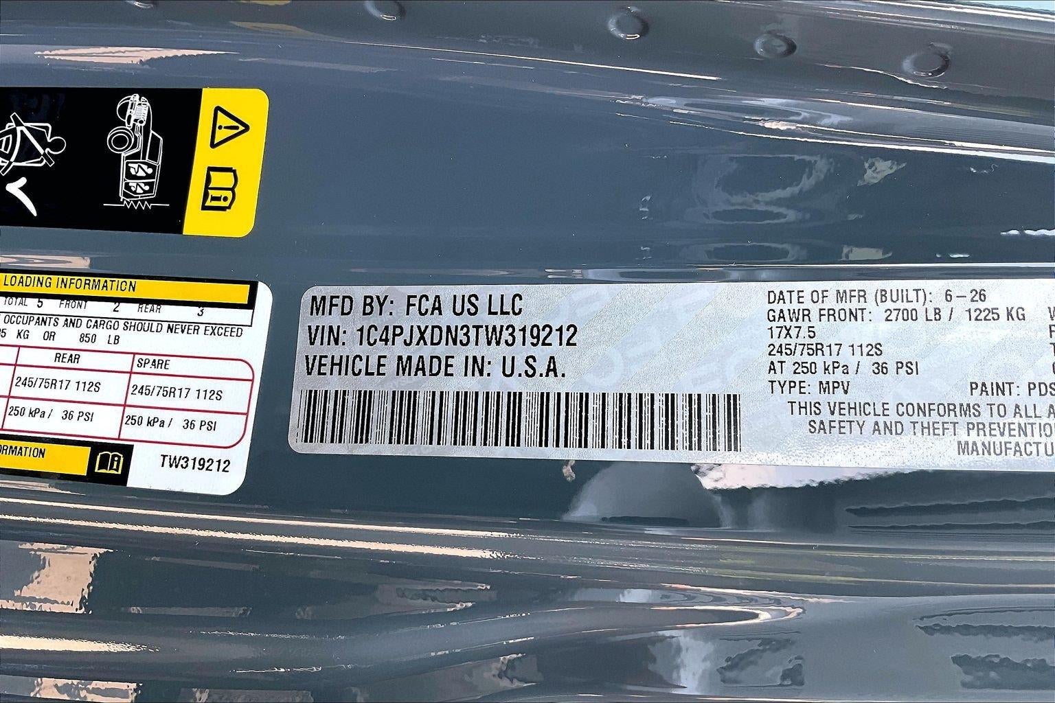 2026 Jeep Wrangler WRANGLER 4-DOOR SPORT