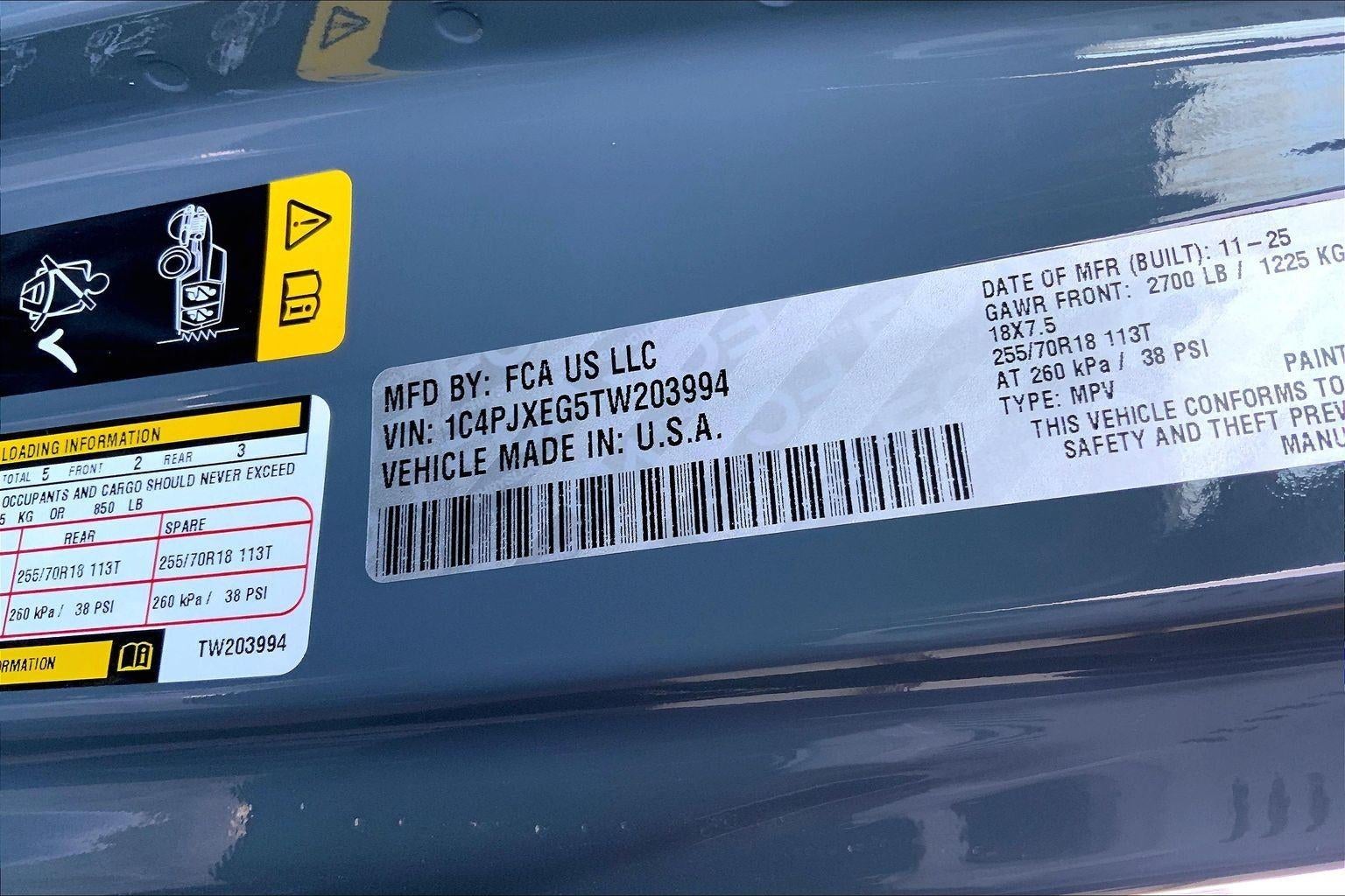 2026 Jeep Wrangler WRANGLER 4-DOOR SAHARA