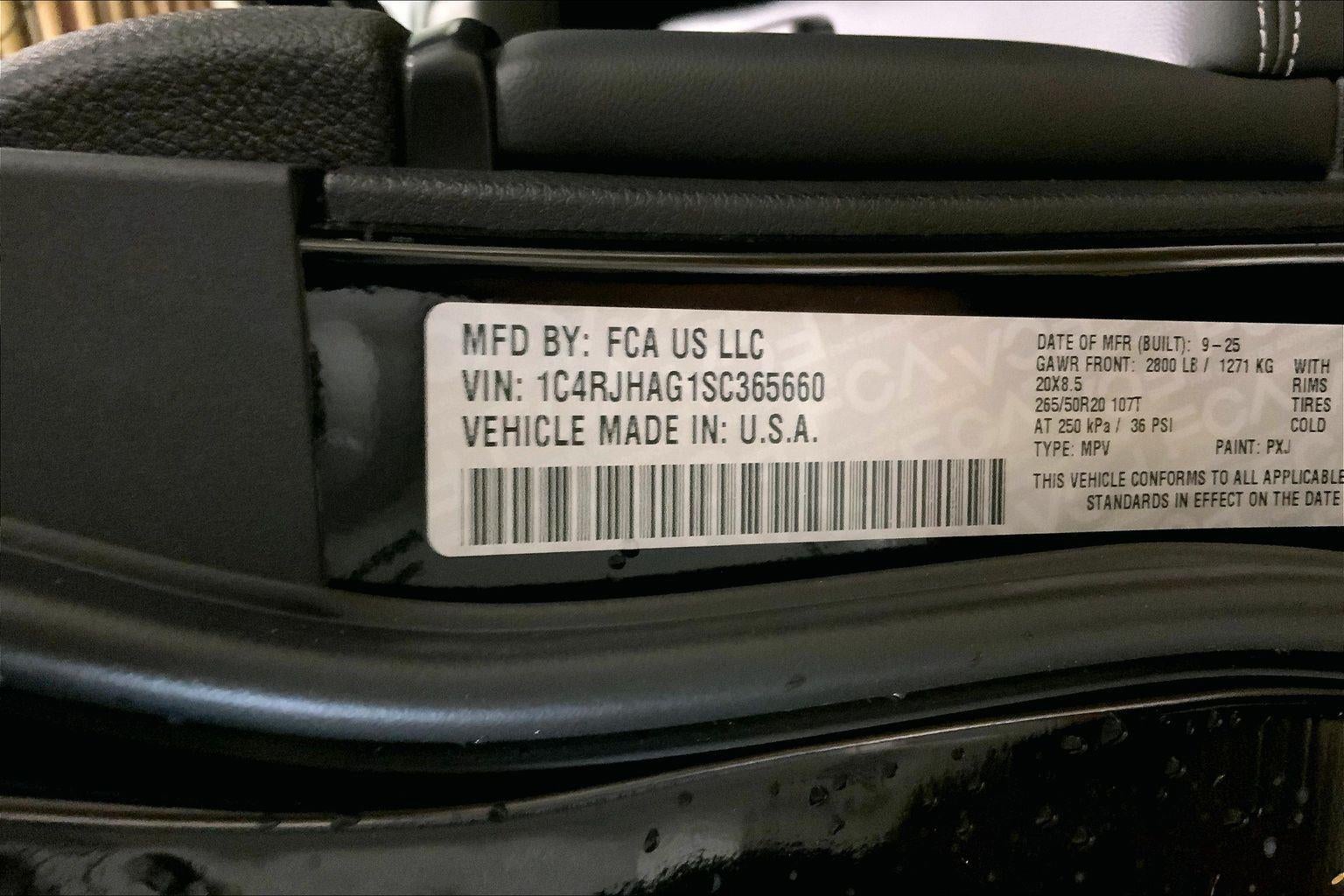 2025 Jeep Grand Cherokee GRAND CHEROKEE ALTITUDE X 4X4