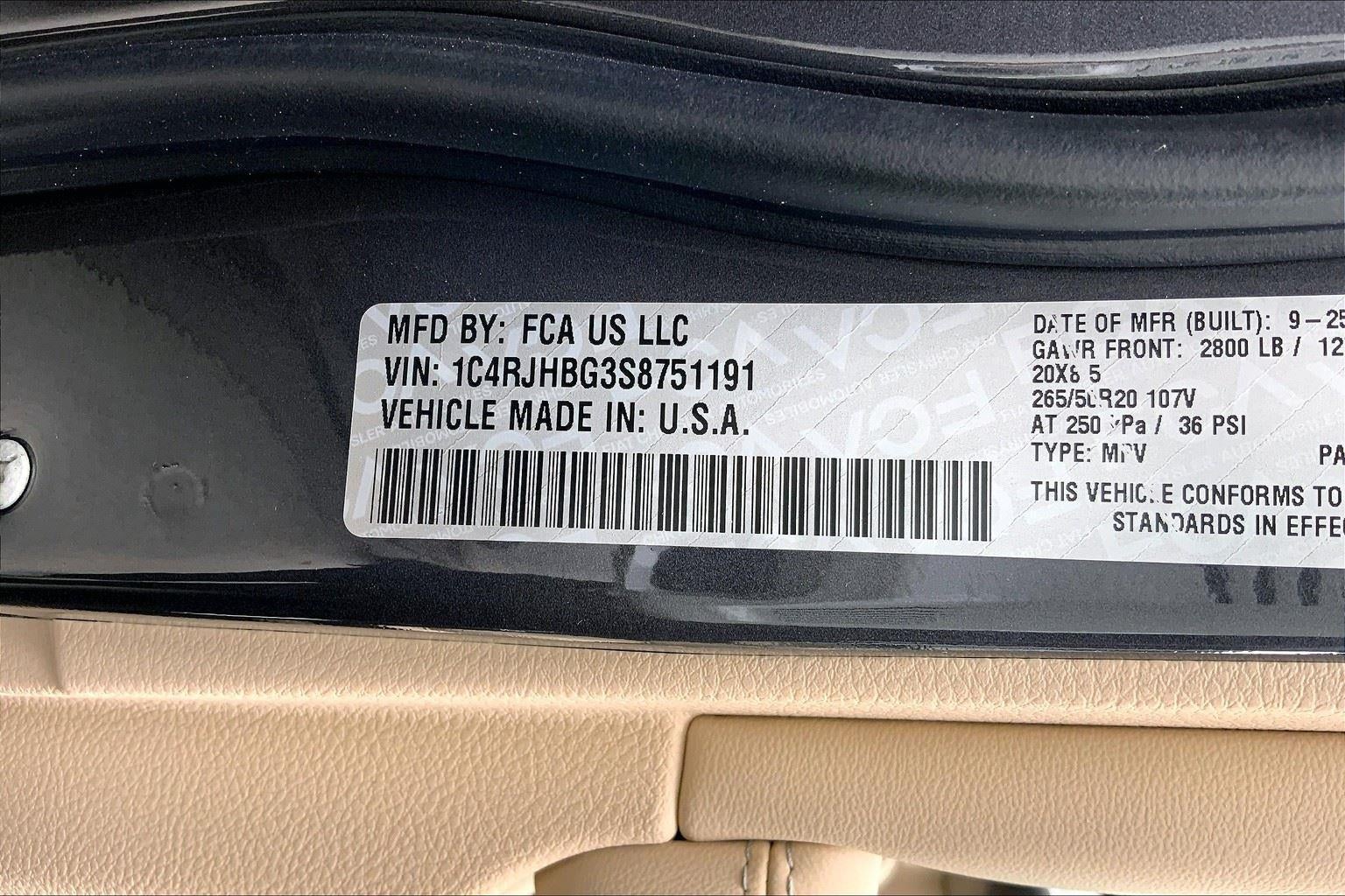 2025 Jeep Grand Cherokee GRAND CHEROKEE LIMITED 4X4