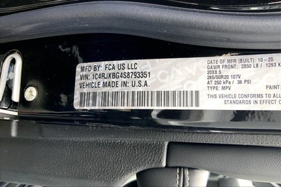 2025 Jeep Grand Cherokee GRAND CHEROKEE L LIMITED 4X4