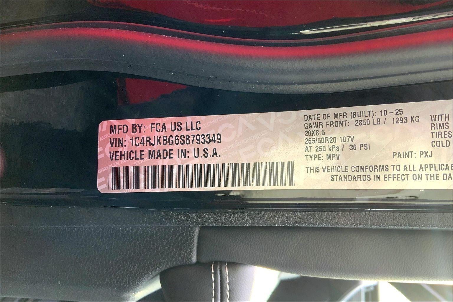 2025 Jeep Grand Cherokee GRAND CHEROKEE L LIMITED 4X4