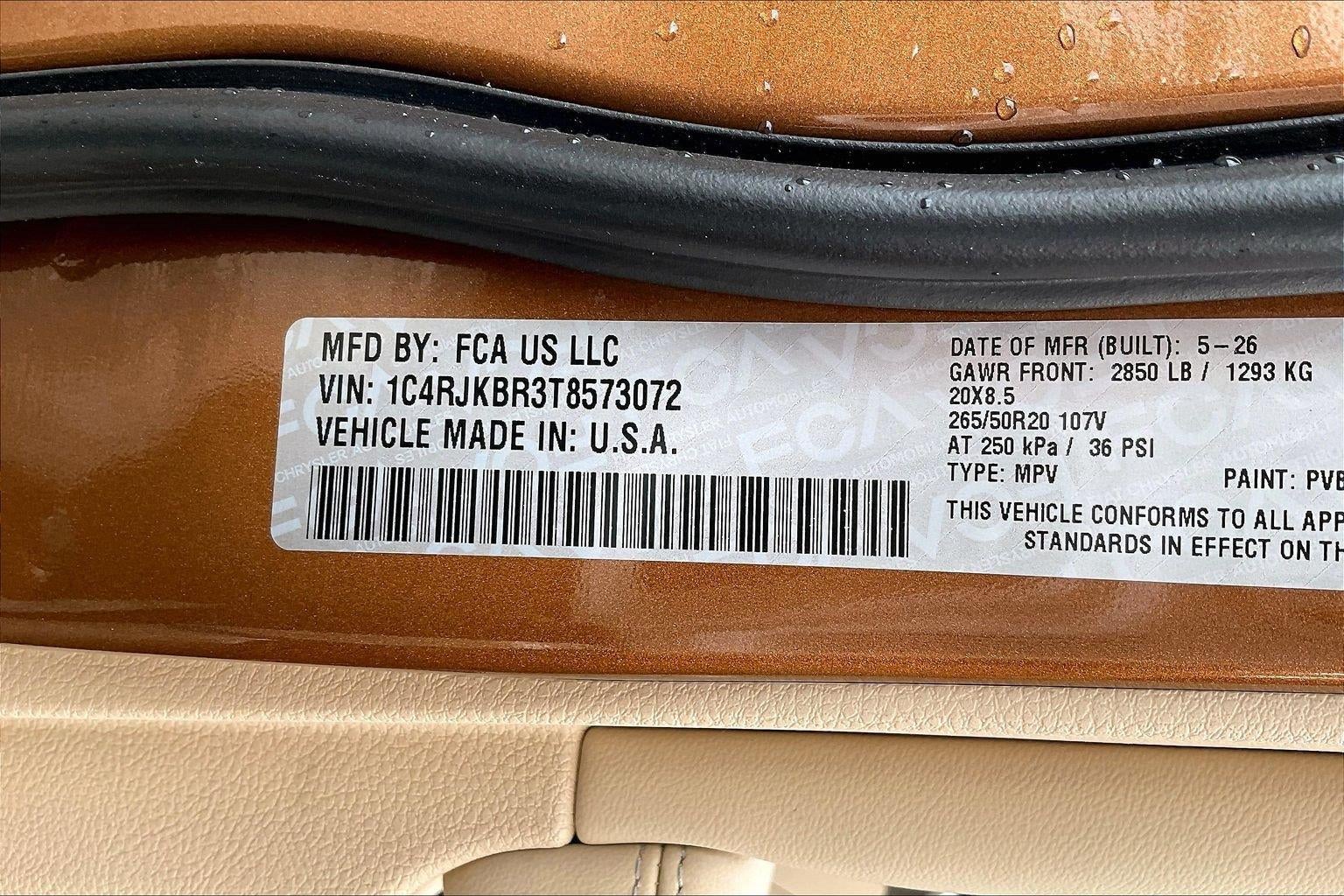2026 Jeep Grand Cherokee GRAND CHEROKEE L LIMITED 4X4