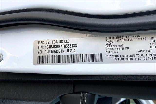 2026 Jeep Grand Cherokee GRAND CHEROKEE L LIMITED RESERVE 4X4