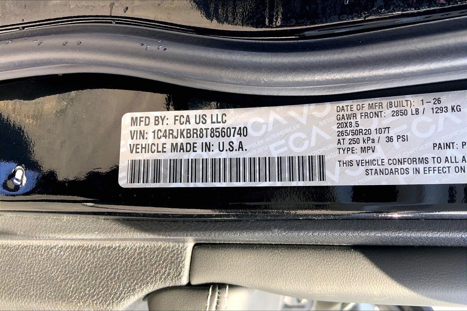 2026 Jeep Grand Cherokee L Limited Reserve