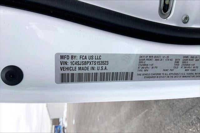 2026 Jeep Grand Wagoneer GRAND WAGONEER L LIMITED ALTITUDE 4X4