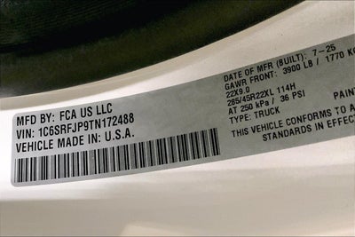 2026 RAM Ram 1500 RAM 1500 LARAMIE CREW CAB 4X4 5'7' BOX