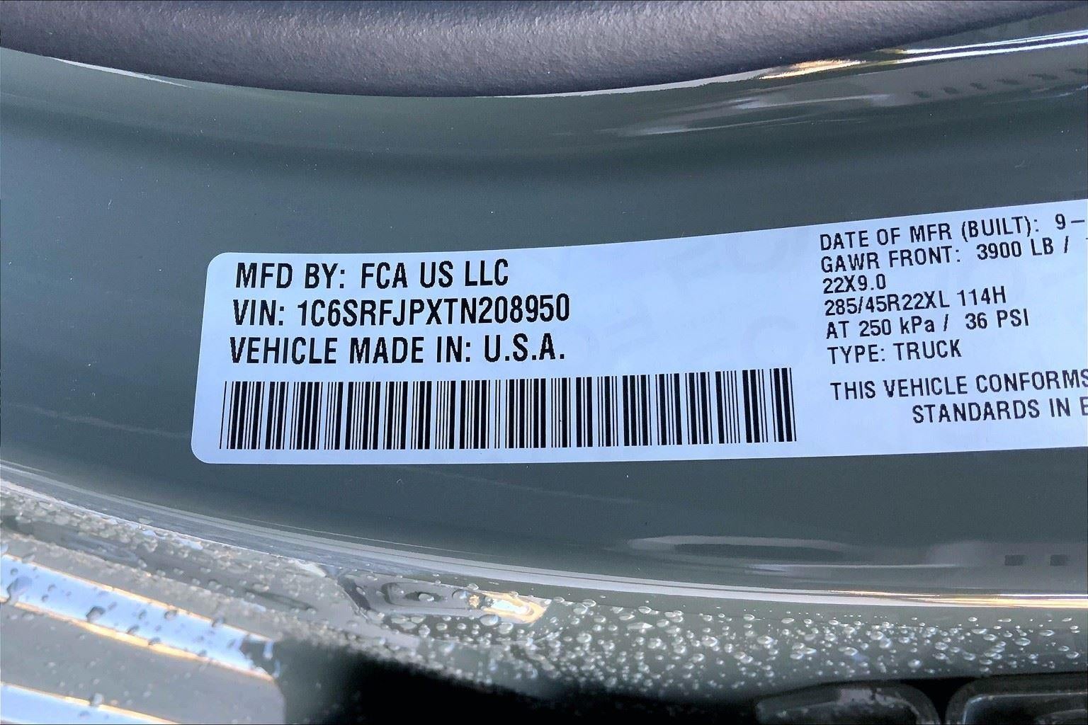 2026 RAM Ram 1500 RAM 1500 LARAMIE CREW CAB 4X4 5'7' BOX