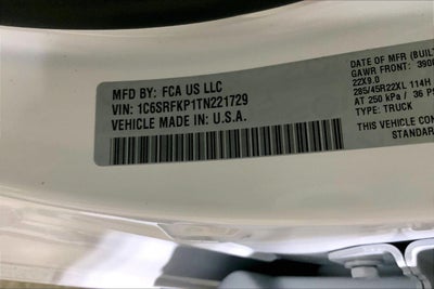 2026 RAM Ram 1500 RAM 1500 TUNGSTEN CREW CAB 4X4