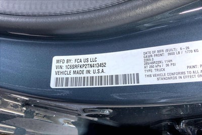 2026 RAM Ram 1500 RAM 1500 TUNGSTEN CREW CAB 4X4