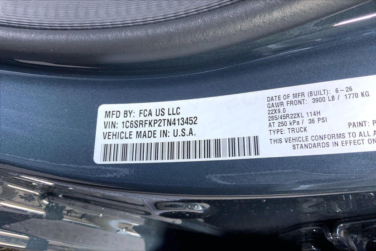 2026 RAM Ram 1500 RAM 1500 TUNGSTEN CREW CAB 4X4