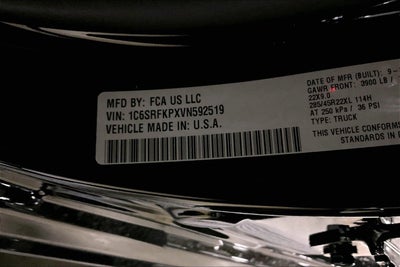2027 RAM 1500 RAM 1500 TUNGSTEN CREW CAB 4X4 5'7' BOX