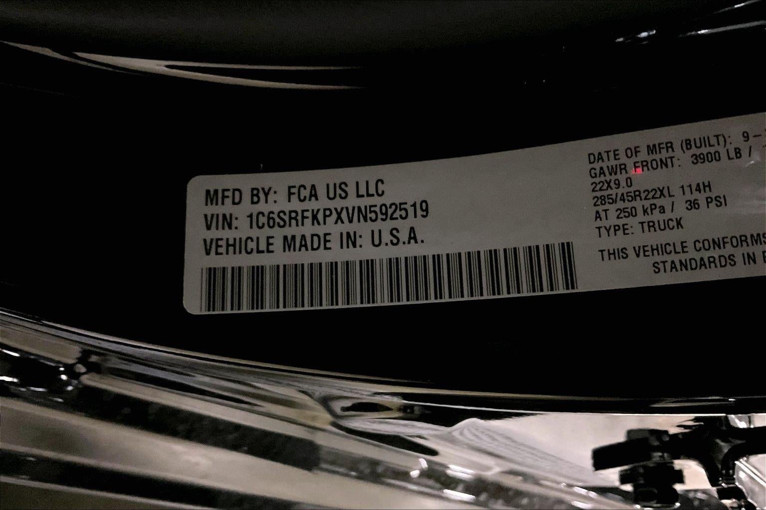 2027 RAM 1500 RAM 1500 TUNGSTEN CREW CAB 4X4 5'7' BOX