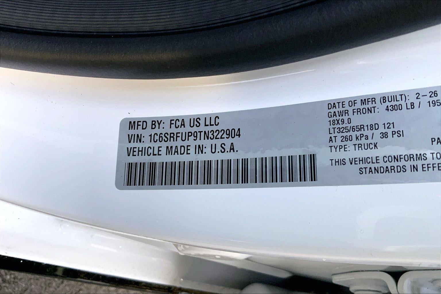 2026 RAM Ram 1500 RAM 1500 RHO CREW CAB 4X4 5'7' BOX