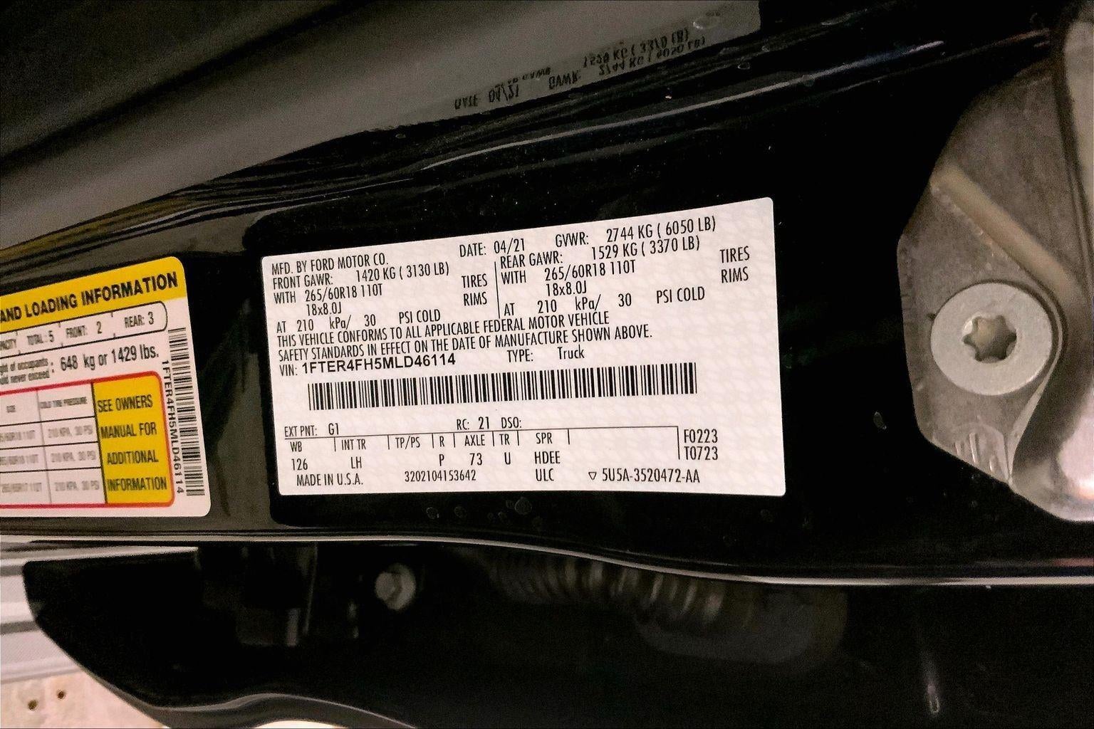 2021 Ford Ranger XLT