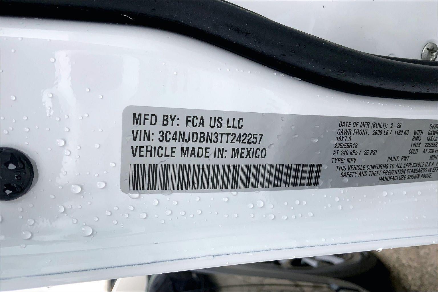 2026 Jeep Compass COMPASS LATITUDE ALTITUDE 4X4