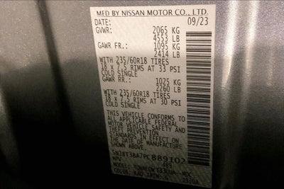 2023 Nissan Rogue SV FWD