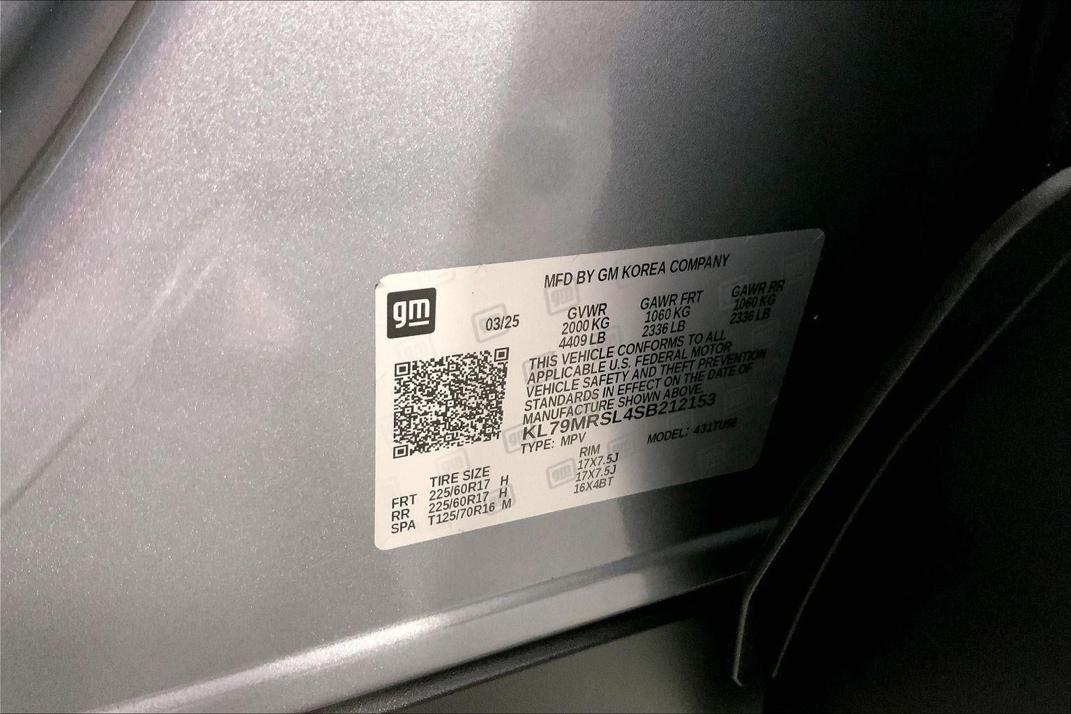 2025 Chevrolet Trailblazer AWD LT