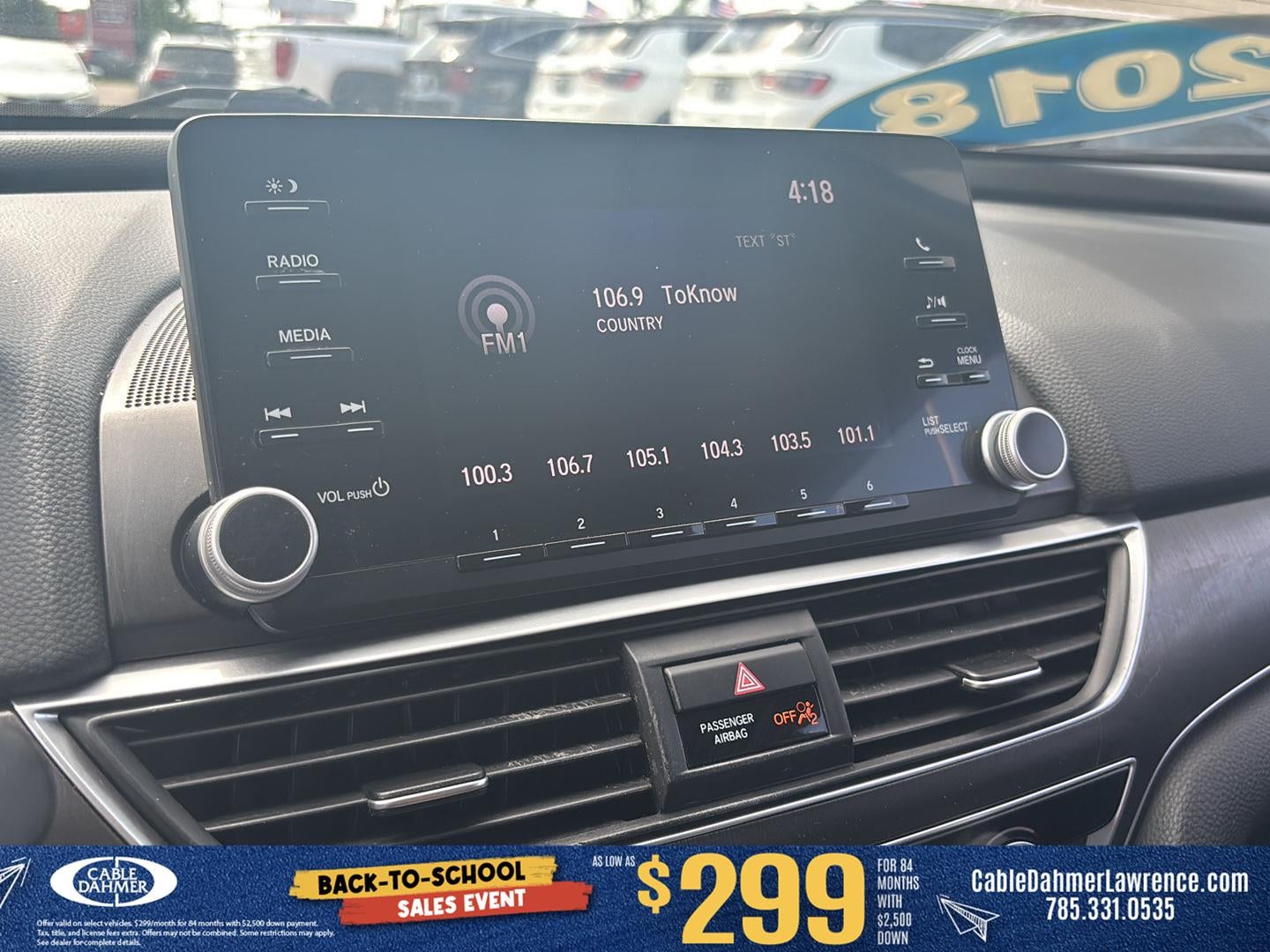 2018 Honda Accord Sedan LX 1.5T
