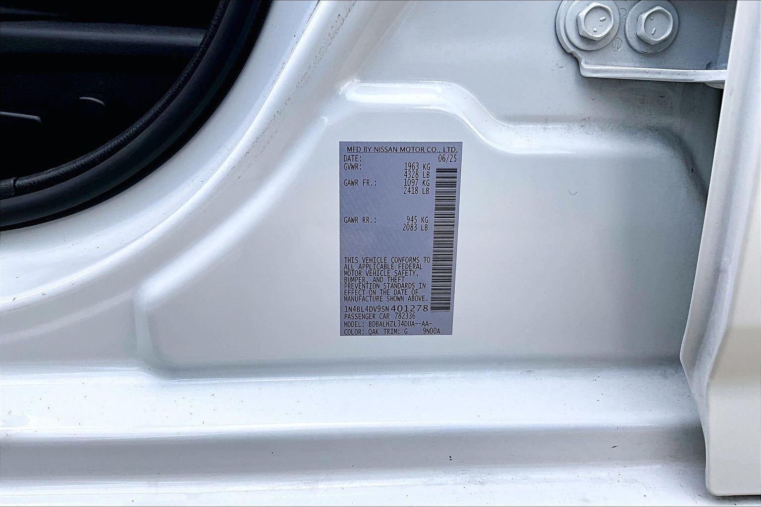 2025 Nissan Altima SV