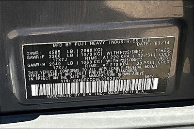 2014 Subaru Outback 2.5i Premium