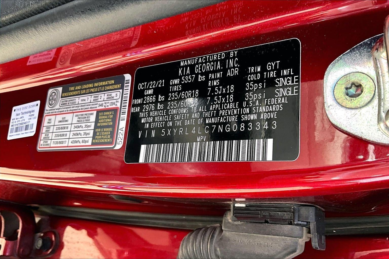 2022 Kia Sorento S