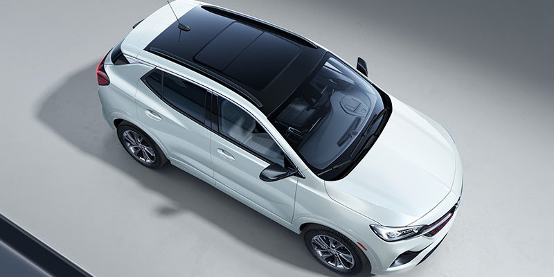 Top of an all white buick encore gx used